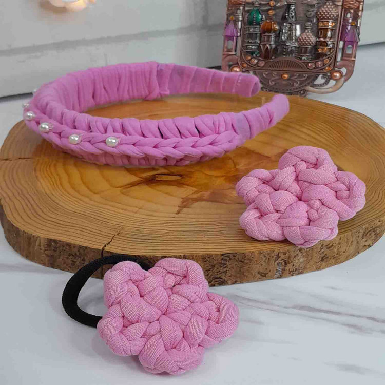 تل و کش مو صورتی روشن