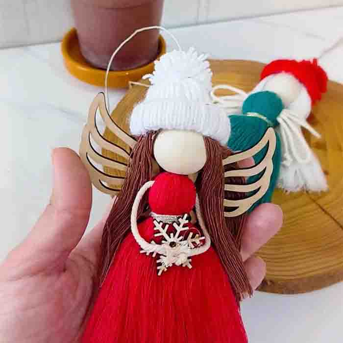 عروسک مکرومه فرشته