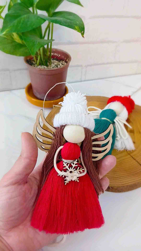 عروسک مکرومه فرشته