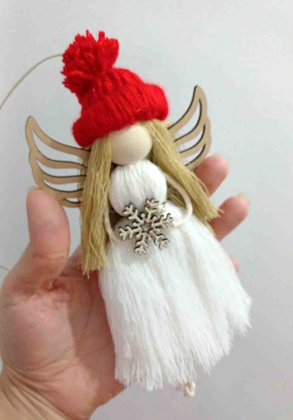 عروسک مکرومه فرشته