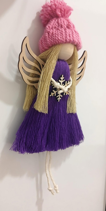 عروسک مکرومه فرشته